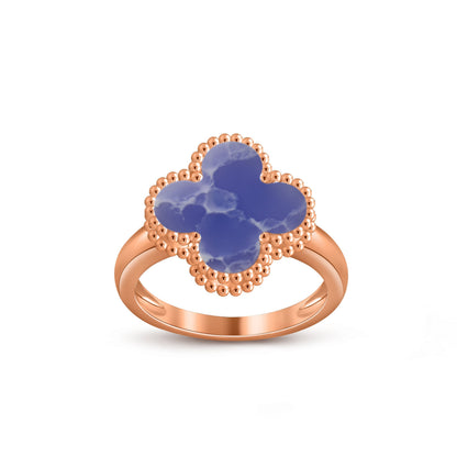 [AM]LUCKY CLOVER VINTAGE ROSE GOLD RING COLLECTION