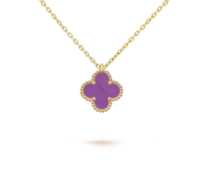 [AM]9.5MM MINI CLOVER PENDANT NECKLACE COLLECTION