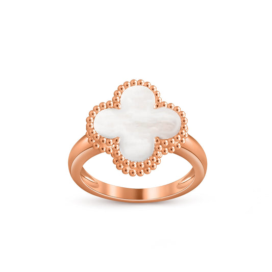 [AM]LUCKY CLOVER VINTAGE ROSE GOLD RING COLLECTION