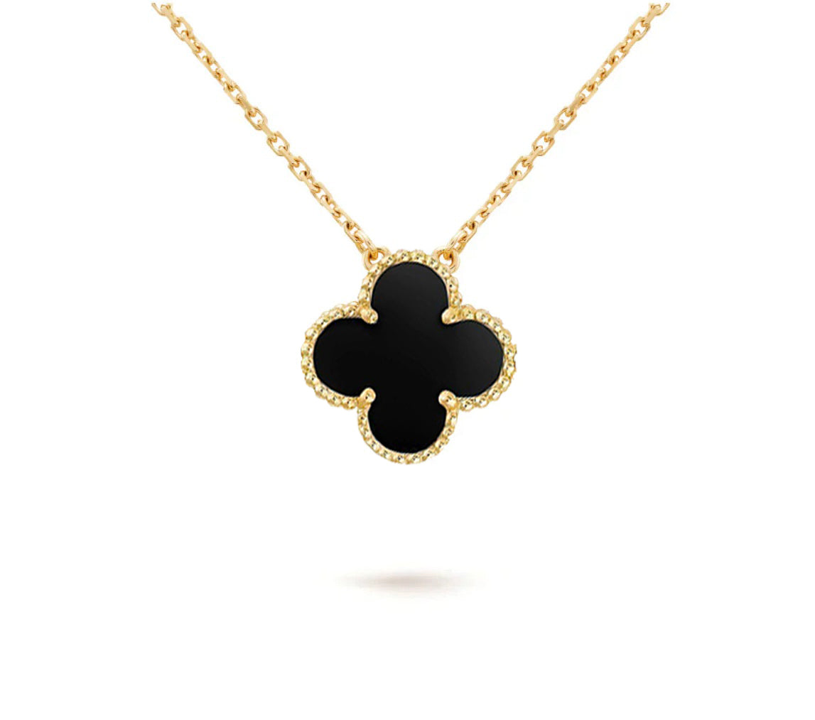 [AM]15MM CLOVER FLOWER PENDANT NECKLACE COLLECTION
