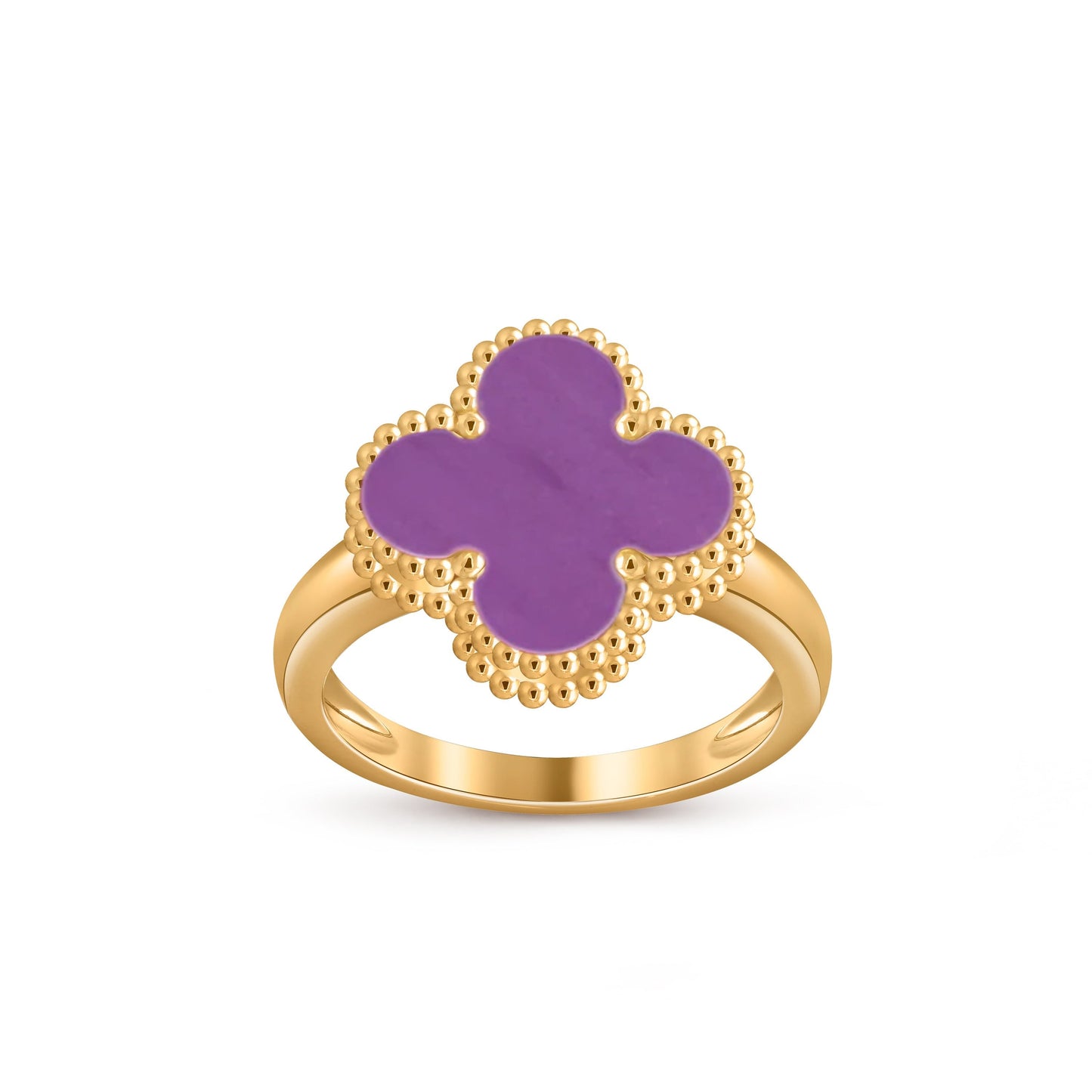 [AM]LUCKY CLOVER VINTAGE GOLD RING COLLECTION