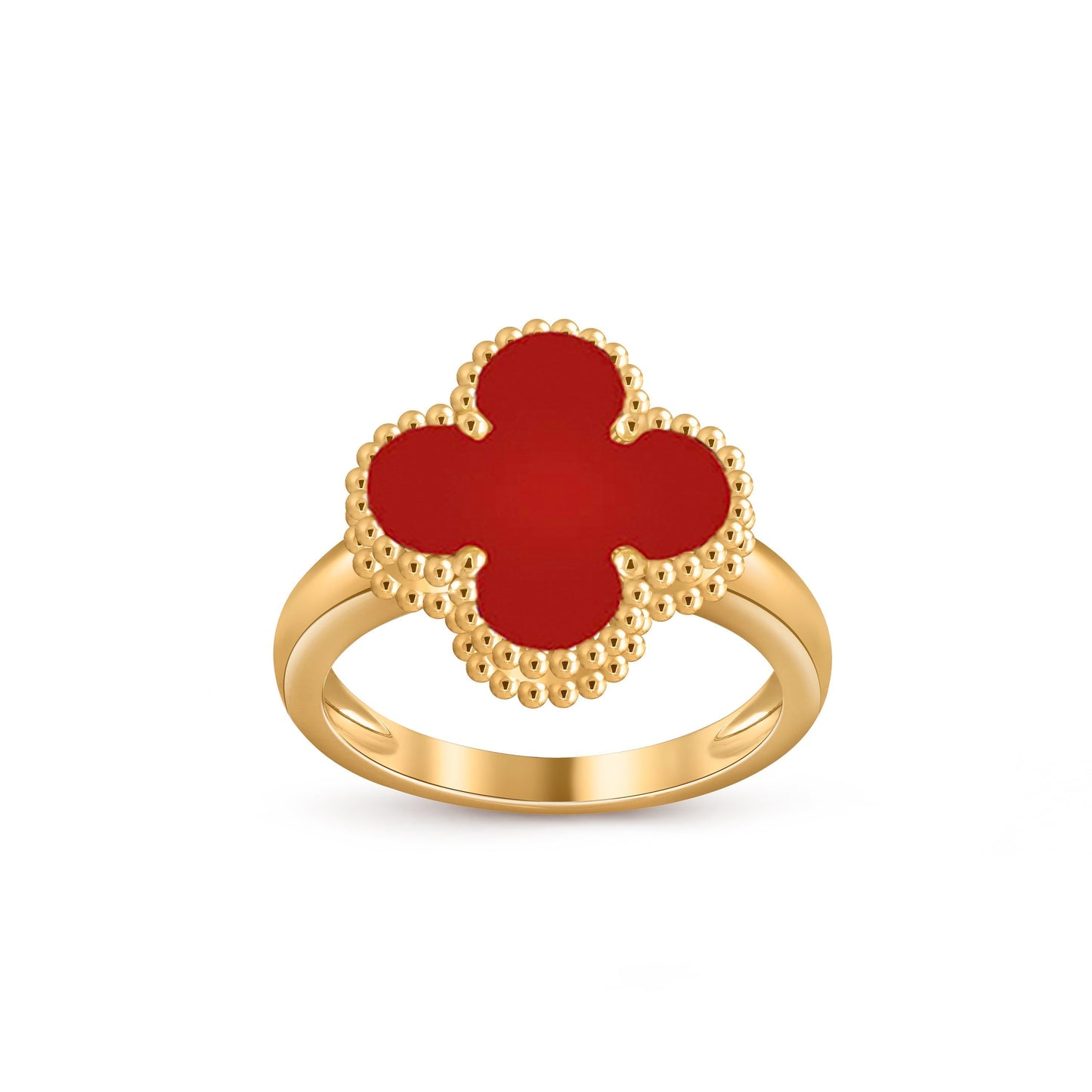 [AM]LUCKY CLOVER VINTAGE GOLD RING COLLECTION