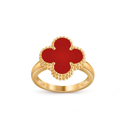 [AM]LUCKY CLOVER VINTAGE GOLD RING COLLECTION