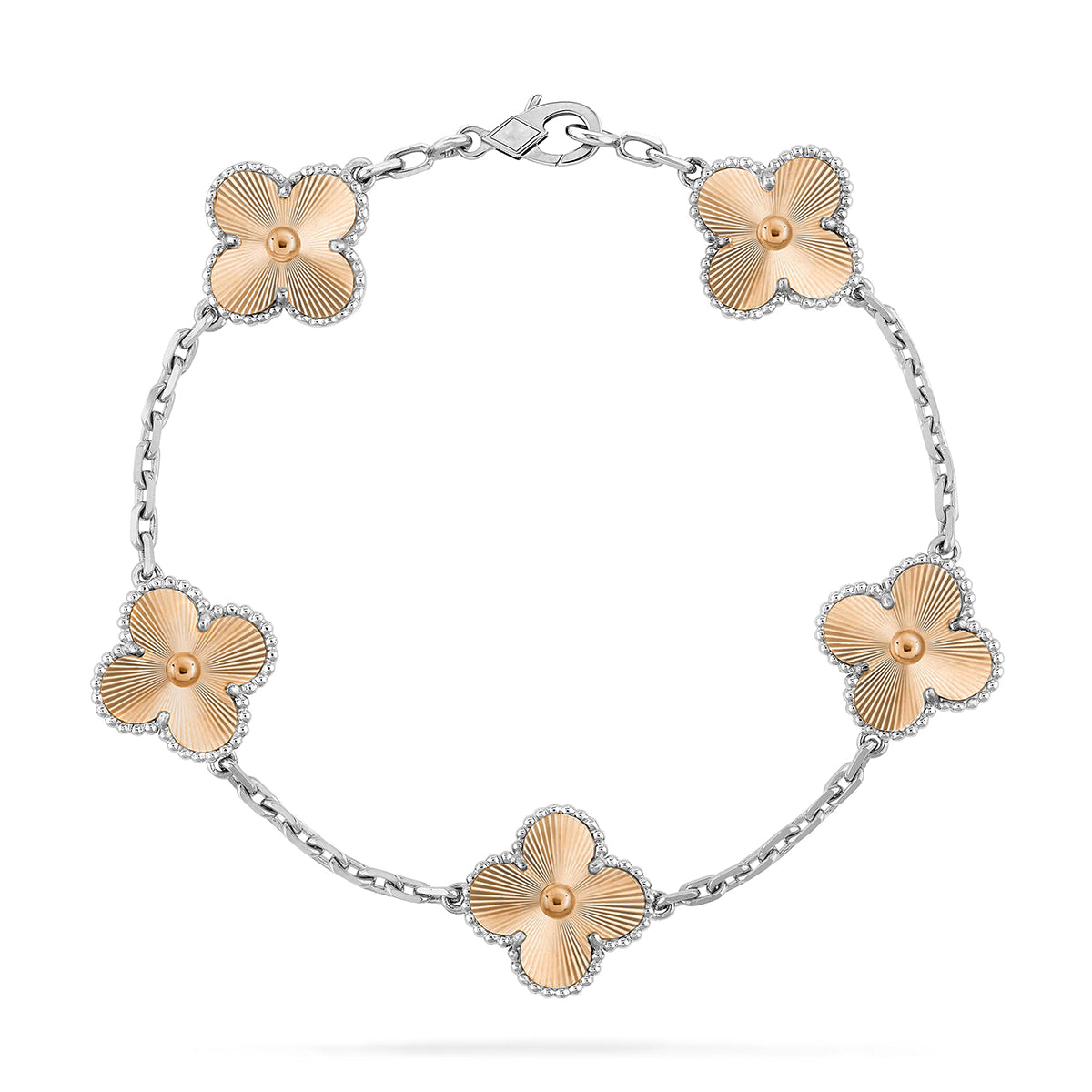 [AM]LUCKY CLOVER 5-MOTIF BRACELET - LASER COLLECTION