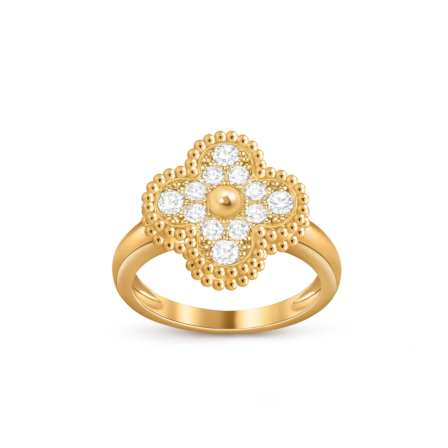 [AM]LUCKY CLOVER VINTAGE GOLD RING COLLECTION