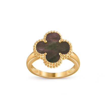 [AM]LUCKY CLOVER VINTAGE GOLD RING COLLECTION