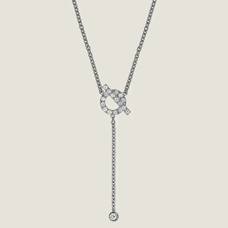 [AM]FINESSE SILVER DIAMOND NECKLACE