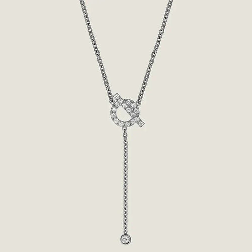[AM]FINESSE SILVER DIAMOND NECKLACE