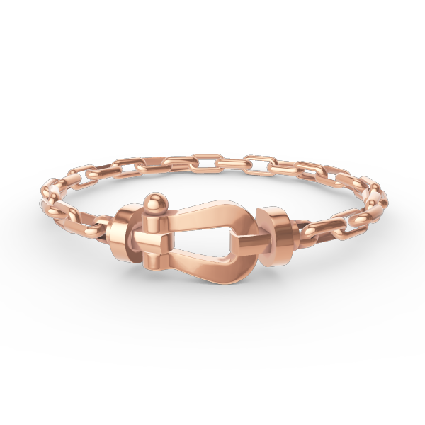 [AM]FORCE LARGE HORSESHOE CLASP METAL BRACELET