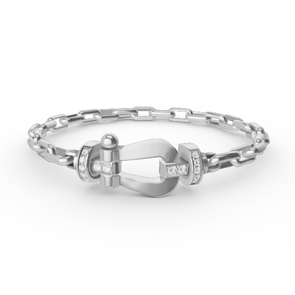 [AM]FORCE LARGE HORSESHOE CLASP METAL BRACELET