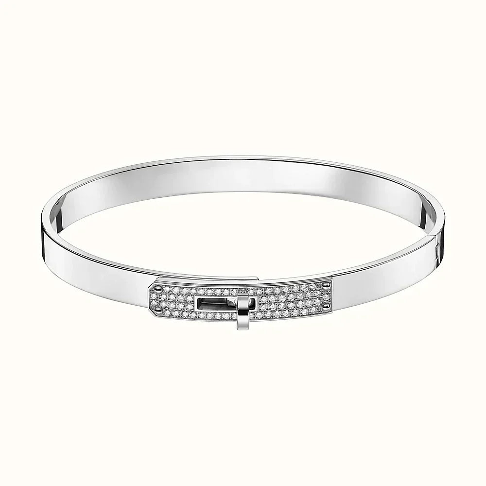 [AM]KELLY SILVER DIAMOND BRACELET