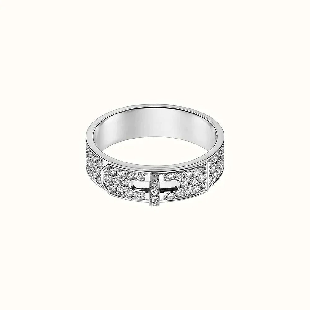 [AM]KELLY SILVER DIAMOND RING