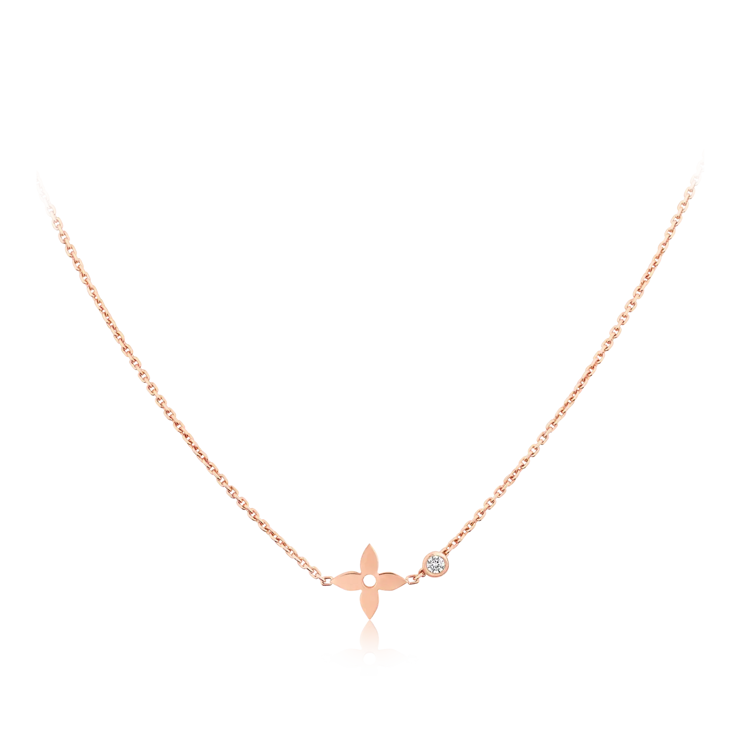 [AM]BLOSSOM PENDANT ROSE GOLD AND DIAMOND