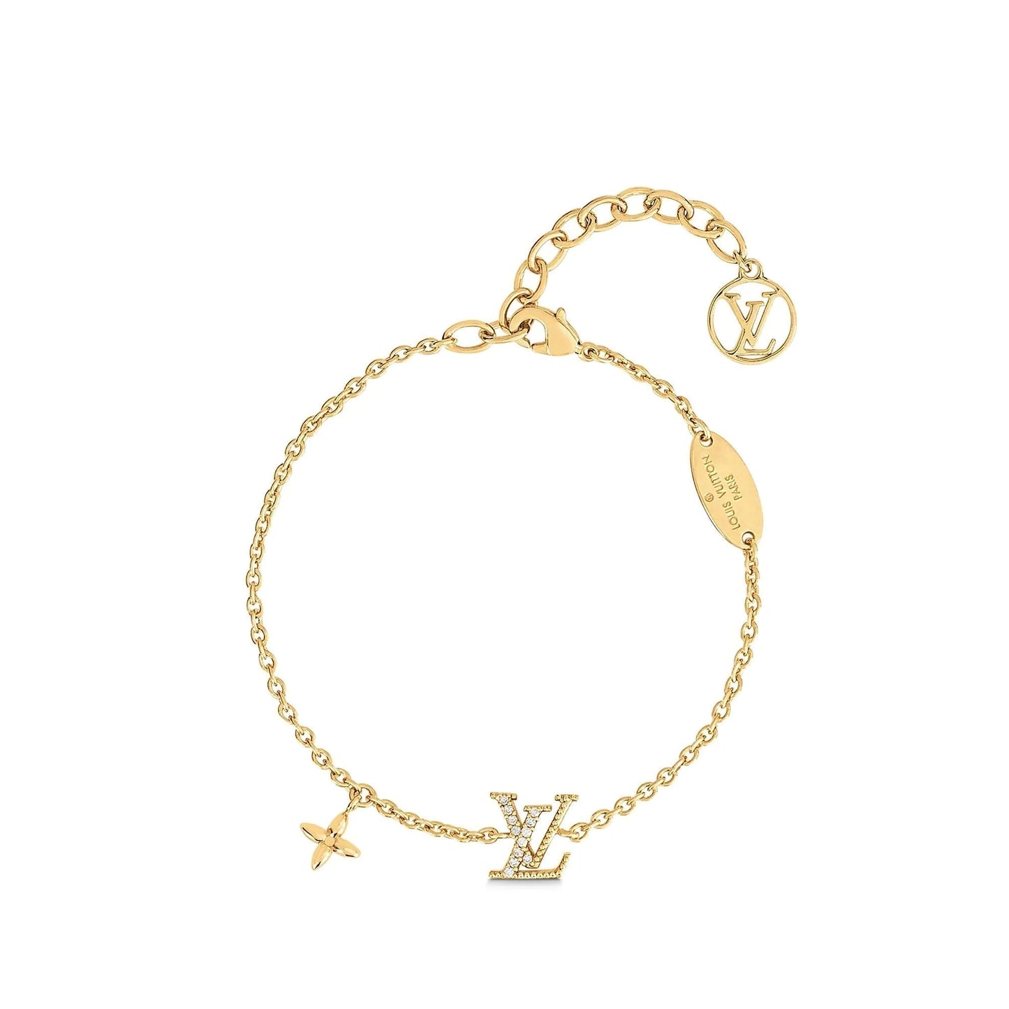 [AM]LOGO STAR MOTIF GOLD BRACELET
