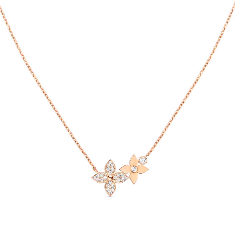[AM]STAR BLOSSOM NECKLACE ROSE GOLD DIAMONDS