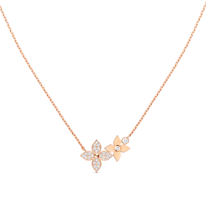 [AM]STAR BLOSSOM NECKLACE ROSE GOLD DIAMONDS