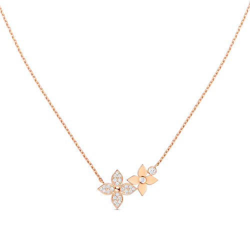 [AM]STAR BLOSSOM NECKLACE ROSE GOLD DIAMONDS