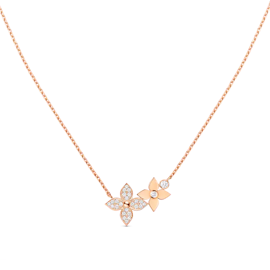 [AM]STAR BLOSSOM NECKLACE ROSE GOLD DIAMONDS