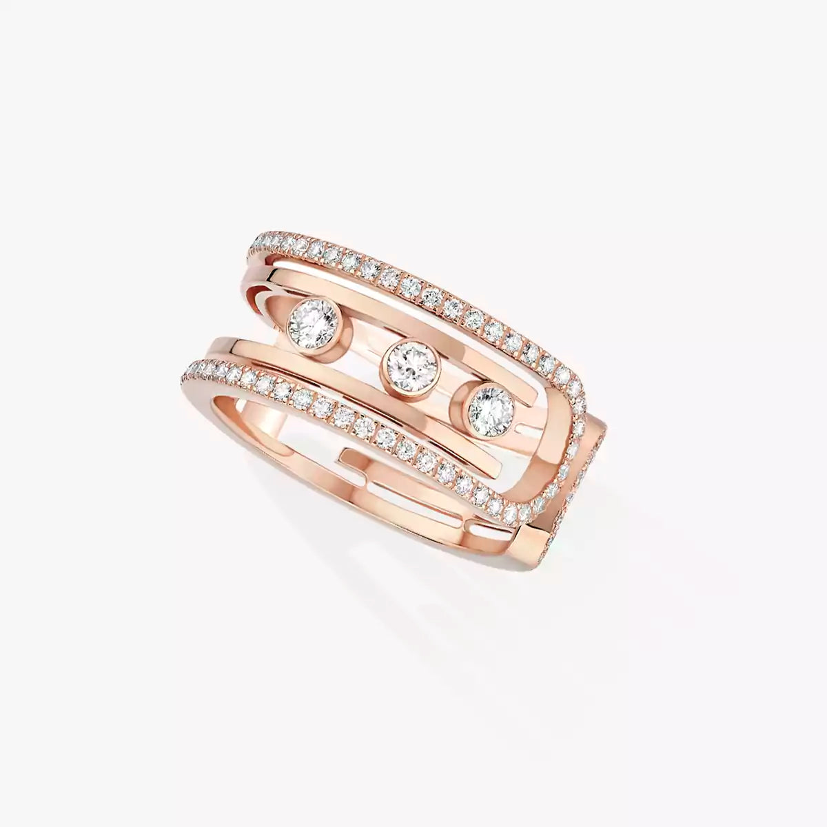 [AM]OPEN MOVE 10-DIAMOND PAVÉ RING