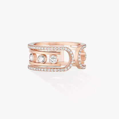 [AM]OPEN MOVE 10-DIAMOND PAVÉ RING