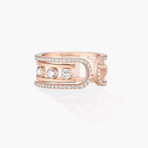 [AM]OPEN MOVE 10-DIAMOND PAVÉ RING