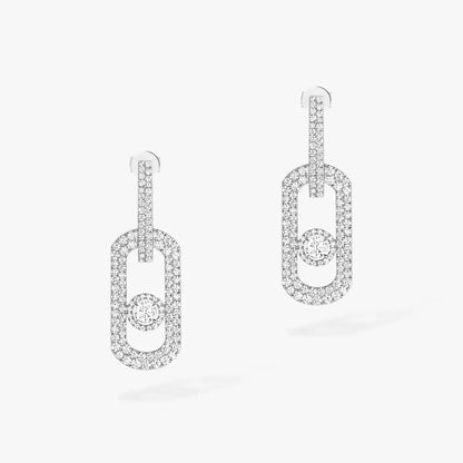 [AM]SO MOVE XL FULL-PAVÉ DIAMOND PENDANT EARRINGS