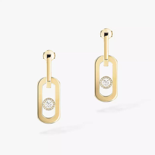 [AM]SO MOVE XL DIAMOND PENDANT EARRINGS
