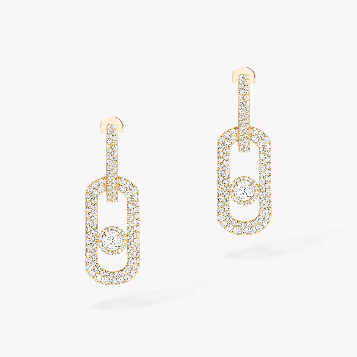 [AM]SO MOVE XL FULL-PAVÉ DIAMOND PENDANT EARRINGS