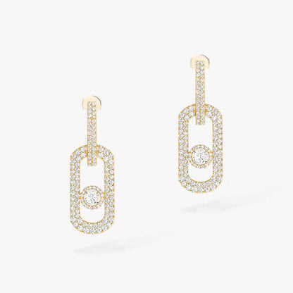 [AM]SO MOVE XL FULL-PAVÉ DIAMOND PENDANT EARRINGS