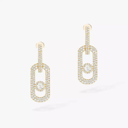 [AM]SO MOVE XL FULL-PAVÉ DIAMOND PENDANT EARRINGS