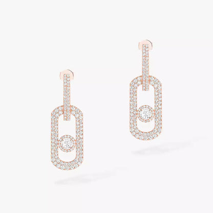 [AM]SO MOVE XL FULL-PAVÉ DIAMOND PENDANT EARRINGS