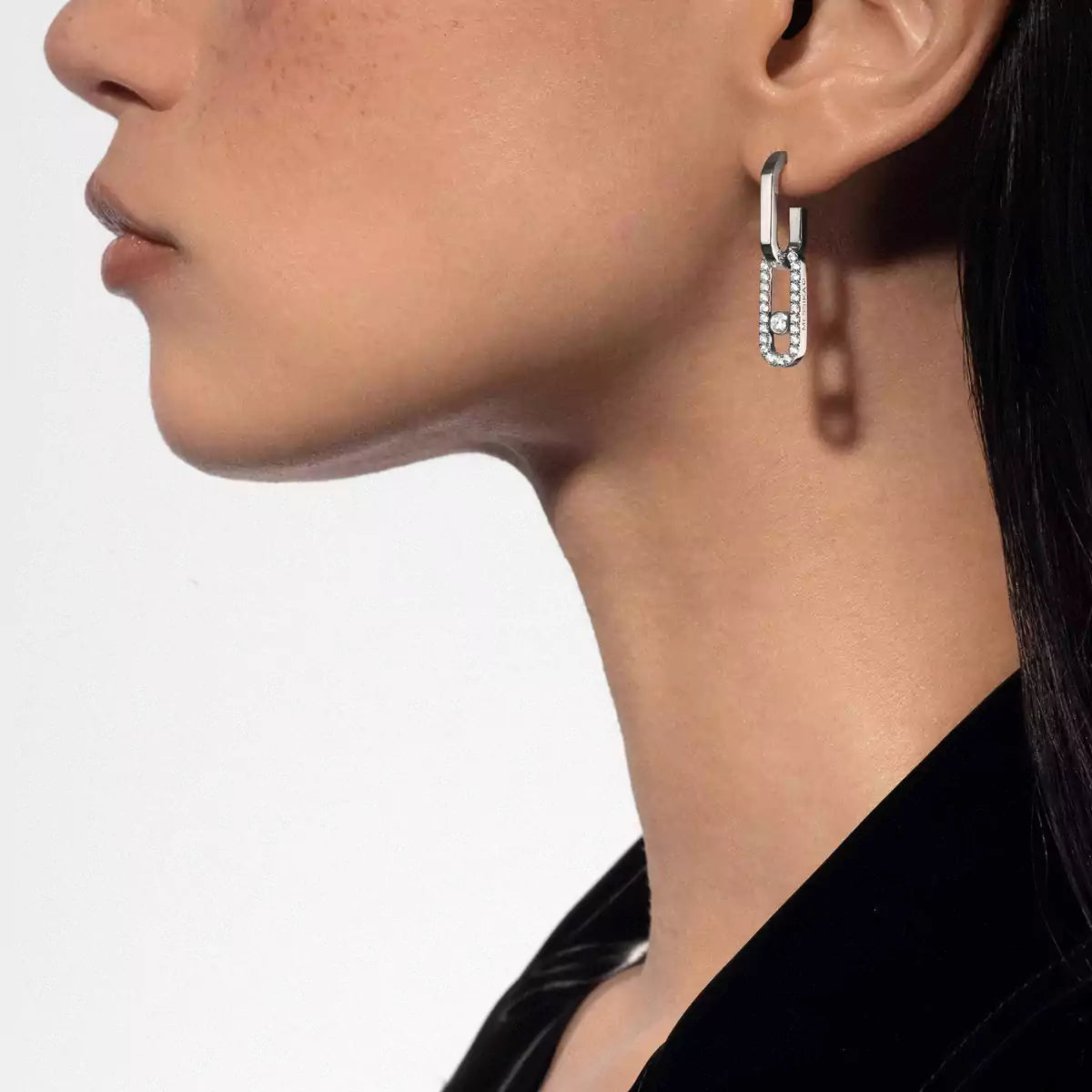 [AM]MOVE LINK KINETIC DIAMOND EARRINGS