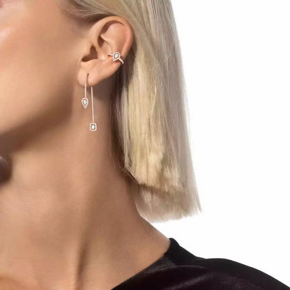 [AM]MY TWIN DIAMOND DROP EARRINGS