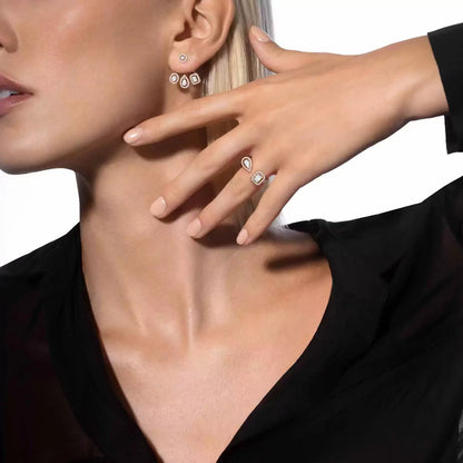 [AM]MY TWIN TRIO DIAMOND EARRINGS
