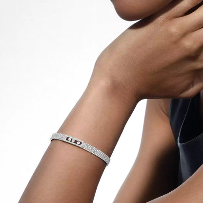 [AM]MOVE NOA FULL-PAVÉ DIAMOND BANGLE BRACELET