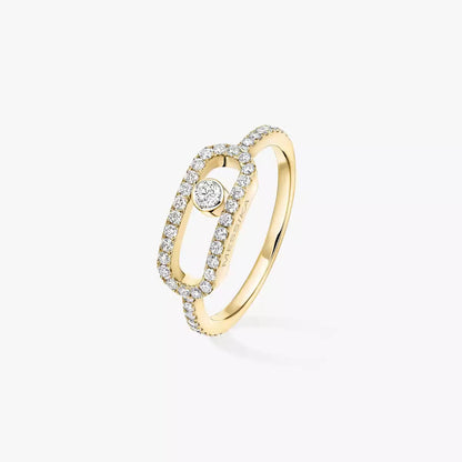 [AM]MOVE UNO FULL PAVÉ DIAMOND RING