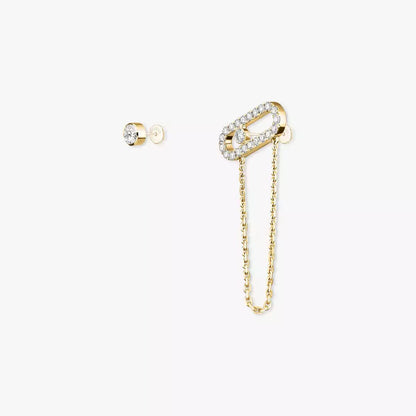 [AM]MOVE UNO ALL DIAMOND STUD EARRINGS