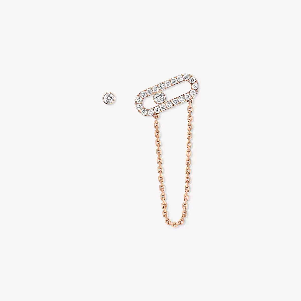 [AM]MOVE UNO ALL DIAMOND STUD EARRINGS