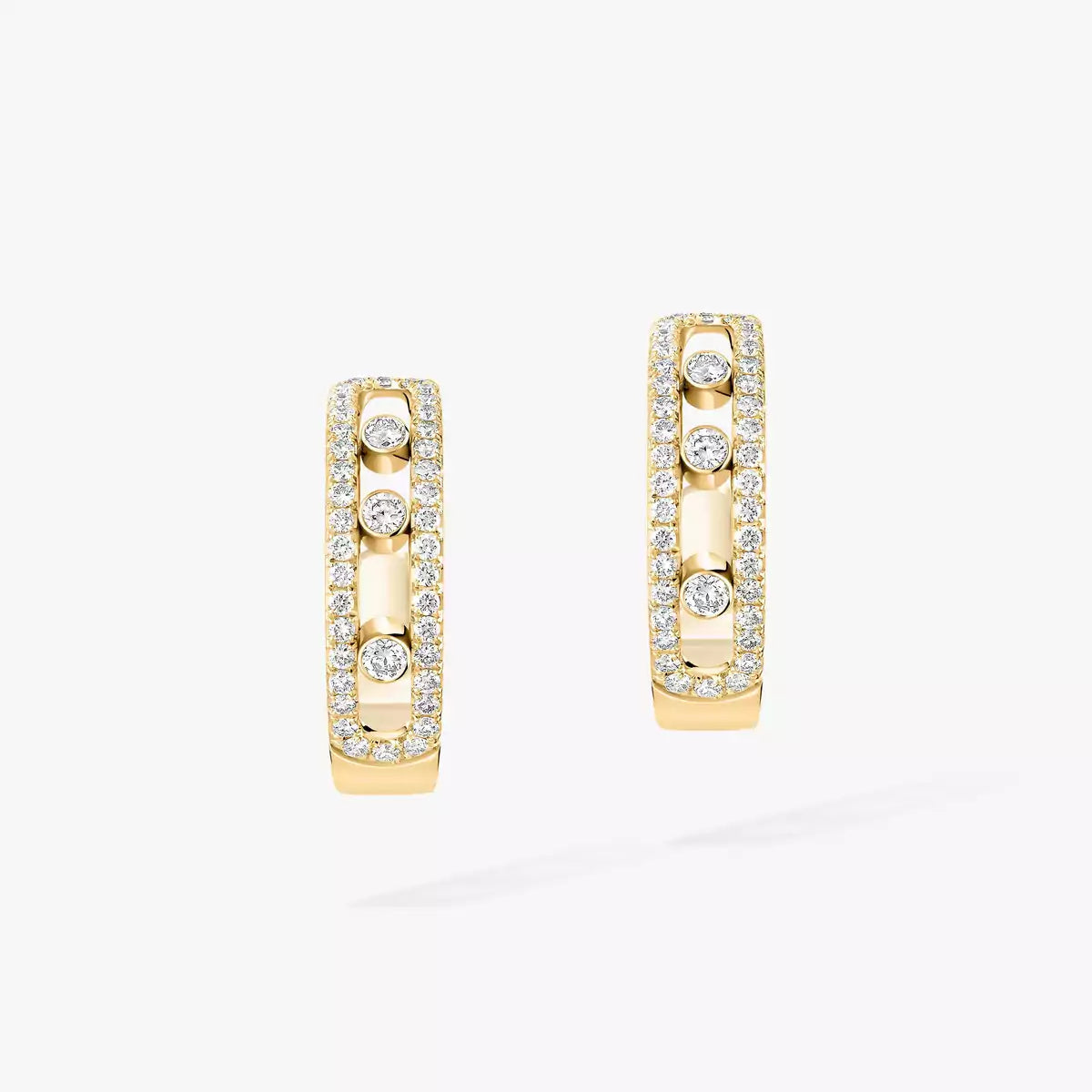 [AM]MOVE PAVÉ DIAMOND HOOP EARRINGS