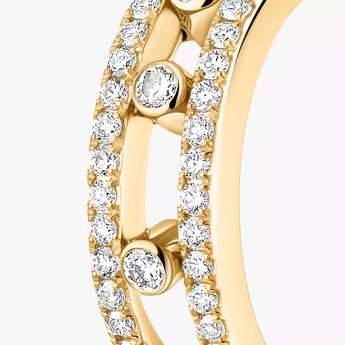 [AM]MOVE PAVÉ DIAMOND HOOP EARRINGS