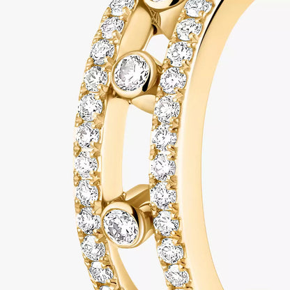 [AM]MOVE PAVÉ DIAMOND HOOP EARRINGS