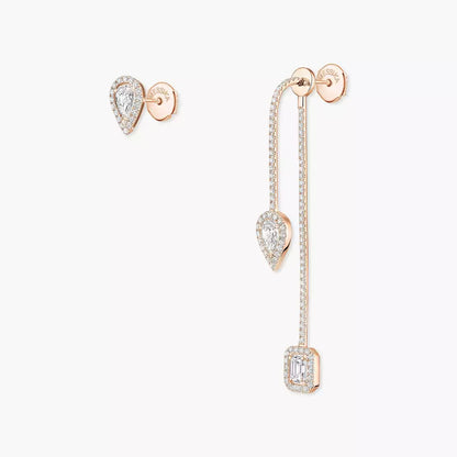 [AM]MY TWIN DIAMOND DROP EARRINGS