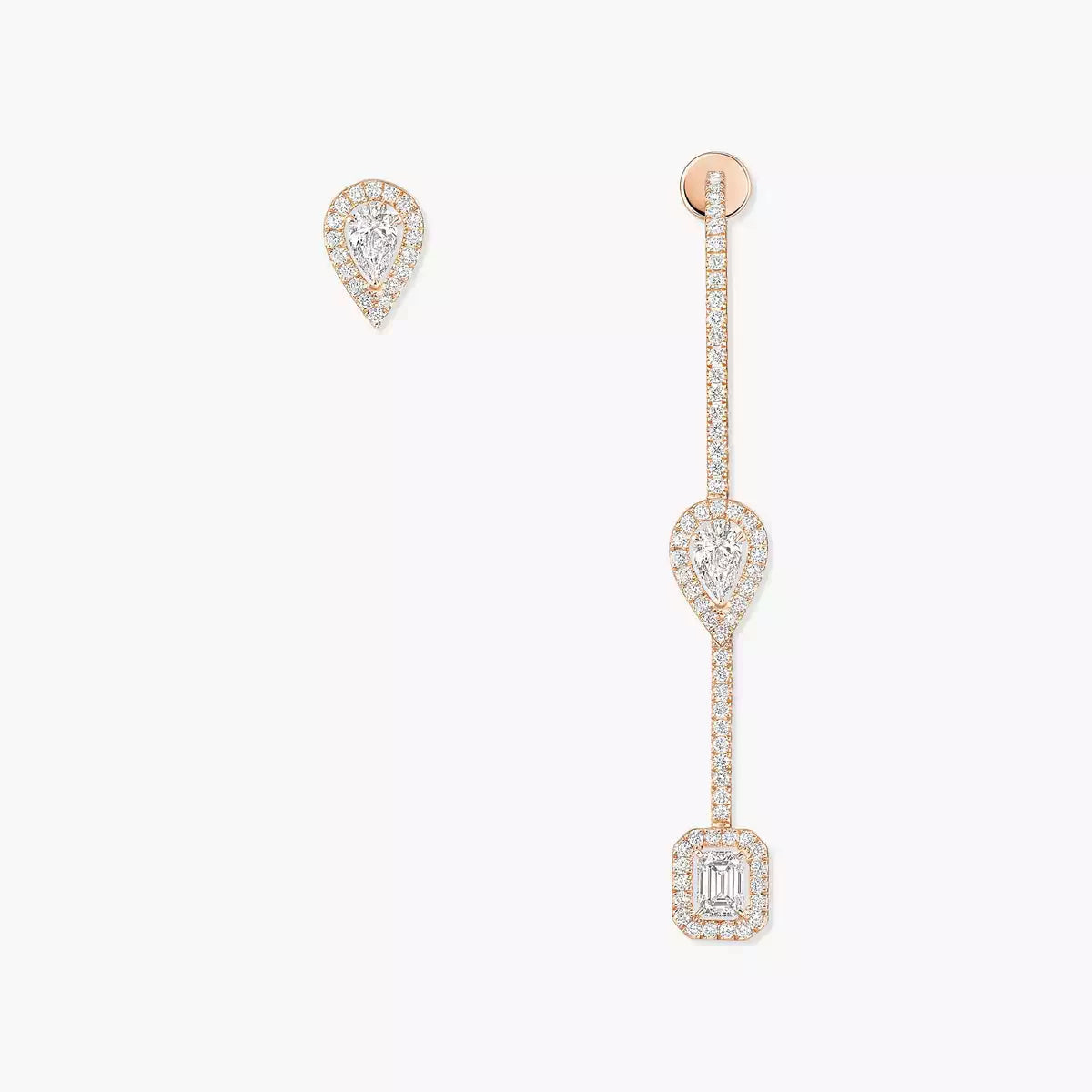 [AM]MY TWIN DIAMOND DROP EARRINGS