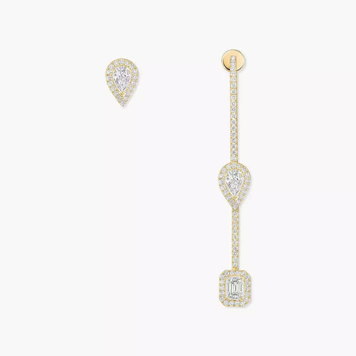 [AM]MY TWIN DIAMOND DROP EARRINGS