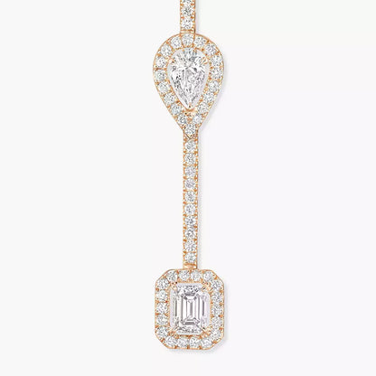 [AM]MY TWIN DIAMOND DROP EARRINGS