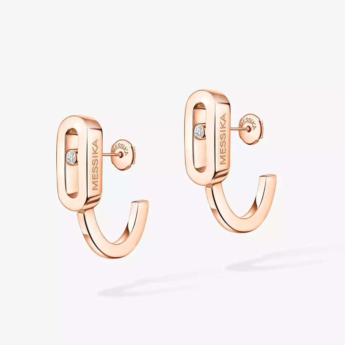 [AM]MOVE CLASSIQUE MINI DIAMOND HOOP EARRINGS