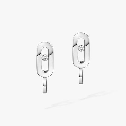 [AM]MOVE CLASSIQUE MINI DIAMOND HOOP EARRINGS