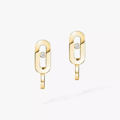 [AM]MOVE CLASSIQUE MINI DIAMOND HOOP EARRINGS