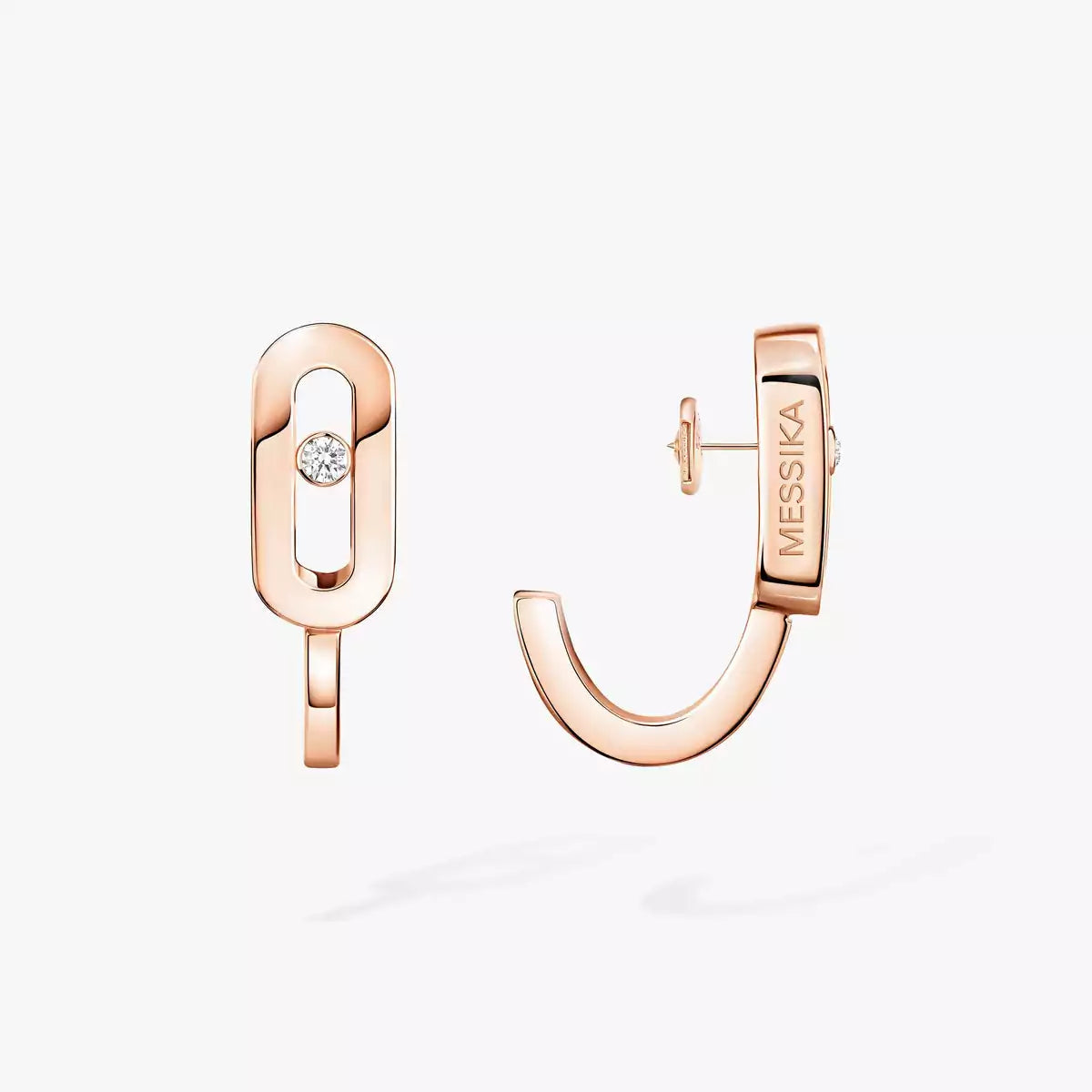 [AM]MOVE CLASSIQUE MINI DIAMOND HOOP EARRINGS