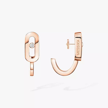 [AM]MOVE CLASSIQUE MINI DIAMOND HOOP EARRINGS